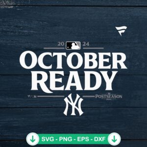 New York Yankees October Ready SVG file for Cricut and cutting machine