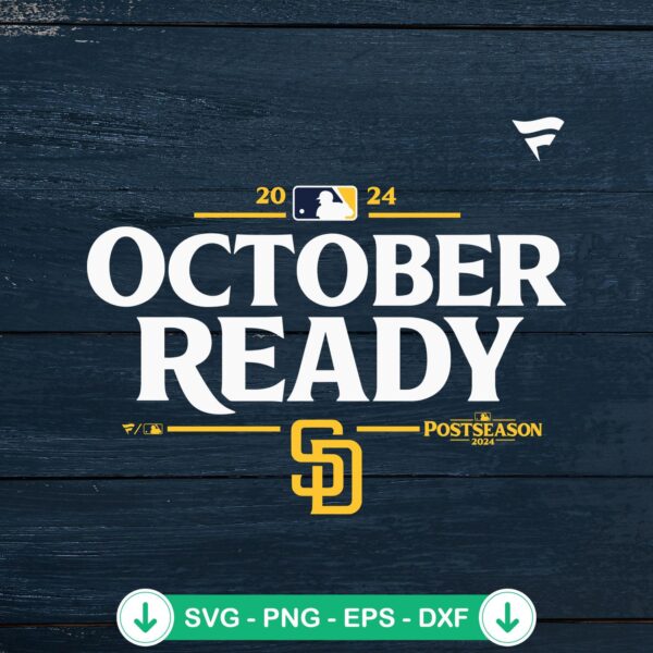 San Diego Padres October Ready SVG file for Cricut cutting