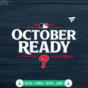 Philadelphia Phillies October Ready svg file for cutting machine