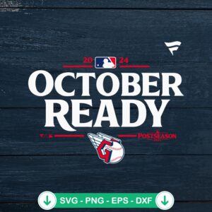 Cleveland Guardians October Ready svg file for cutting machines