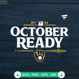 Milwaukee Brewers October Ready SVG file, cricut svg cut file