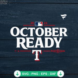 Texas Rangers October Ready SVG file for Cricut cutting