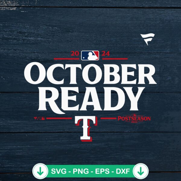 Texas Rangers October Ready SVG file for Cricut cutting