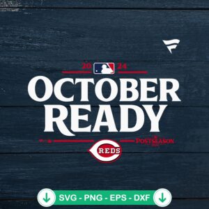 Cincinnati Reds October Ready SVG file for cutting projects