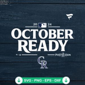Colorado Rockies October Ready SVG file for Cricut cutting machine