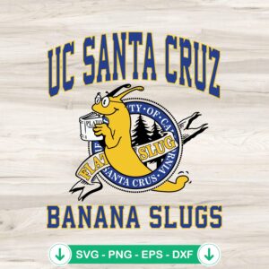 University of California Santa Cruz Banana Slugs svg file for cricut