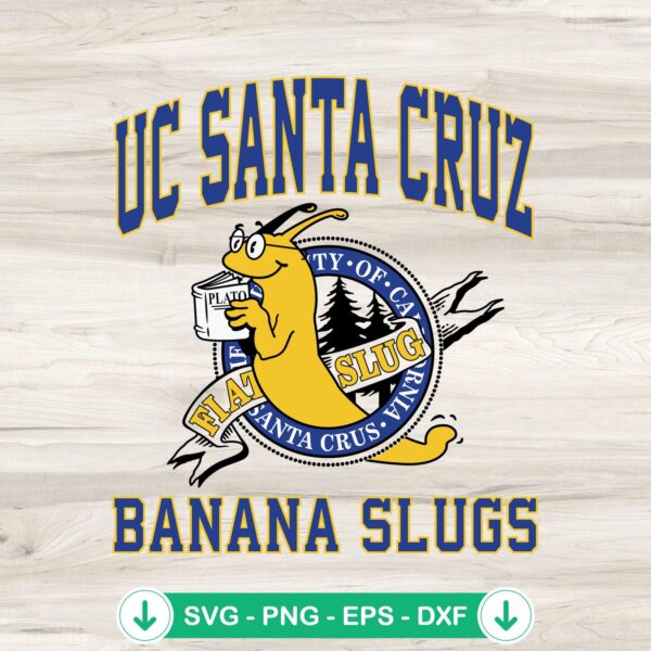 University of California Santa Cruz Banana Slugs svg file for cricut