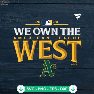 MLB Oakland Athletics 2024 SVG file for cricut cutting machine