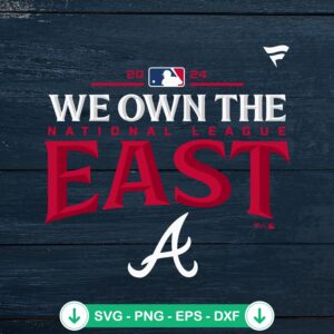 MLB Atlanta Braves 2024 SVG file for Cricut cutting machines