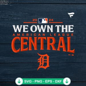 MLB Detroit Tigers 2024 SVG file for Cricut cutting