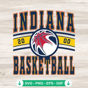 Indiana Basketball 2000 Vintage SVG file for Cricut cutting