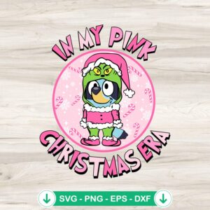 In My Pink Christmas Era SVG file for Cricut cutting projects