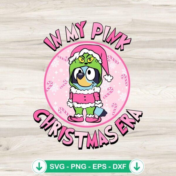 In My Pink Christmas Era SVG file for Cricut cutting projects
