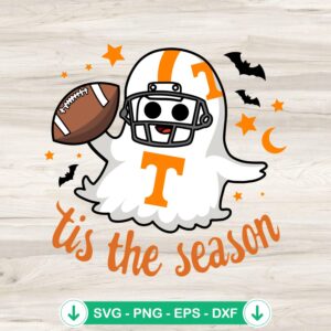 Tennessee Volunteers Ghost SVG file for Halloween cutting file