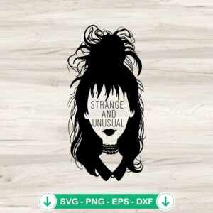 Lydia Deetz Strange and Unusual SVG file for cutting machines