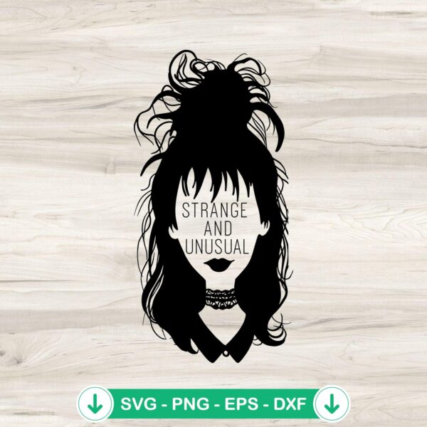 Lydia Deetz Strange and Unusual SVG file for cutting machines