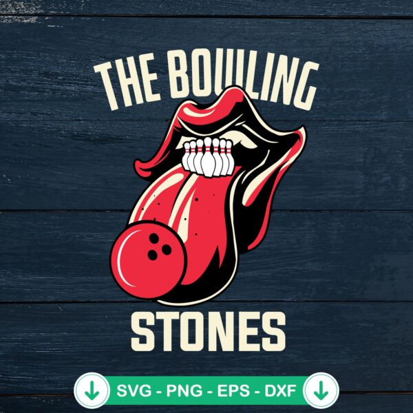 Bowling Stones SVG file for Cricut cutting machine