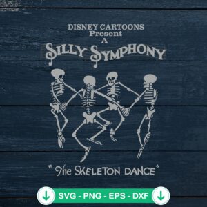 Disney Silly Symphony SVG file for Skeleton Dance cutting machine