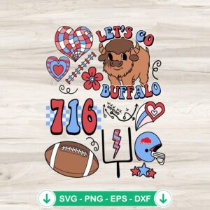 Buffalo Mafia 716 SVG file for Cricut cutting machine