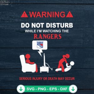 Warning Do Not Disturb TV SVG file for Cricut cutting machine