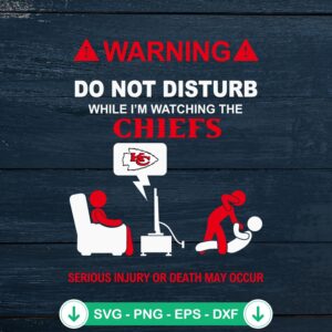 Kansas City Chiefs warning svg file for Cricut cutting machine