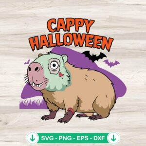 Zombie Cappy Halloween SVG file for cricut and cutting machine