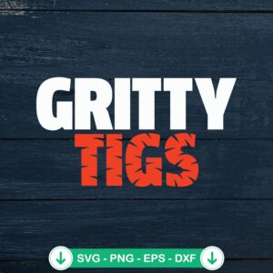 Detroit Tigers Gritty Tigs svg file cutting file