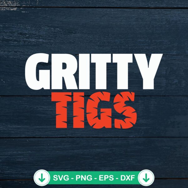 Detroit Tigers Gritty Tigs svg file cutting file