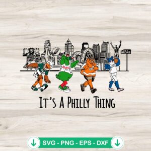 It's A Philly Thing skyline SVG file for Cricut cutting machine