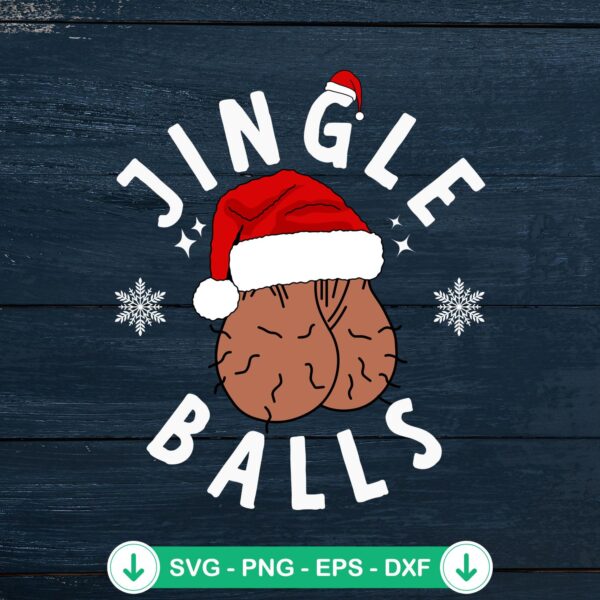 Jingle Balls Christmas SVG file for Cricut cutting machine