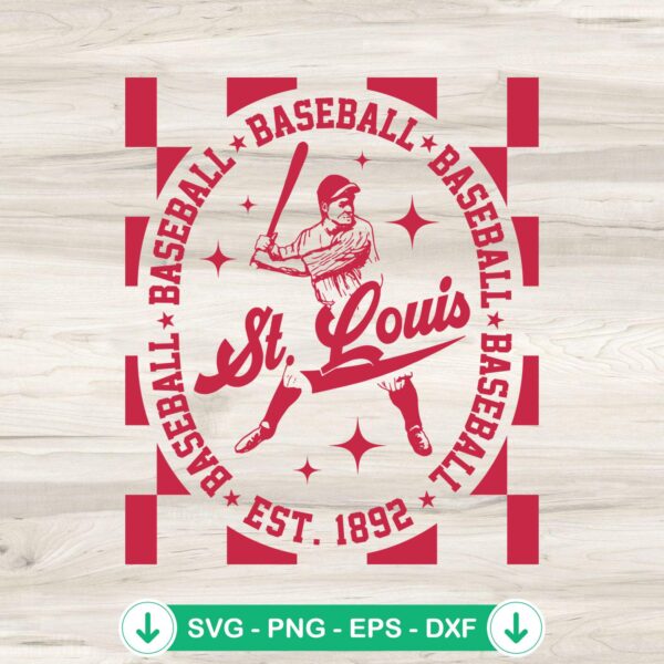 St. Louis Cardinals Est 1892 SVG file for Cricut cutting machine