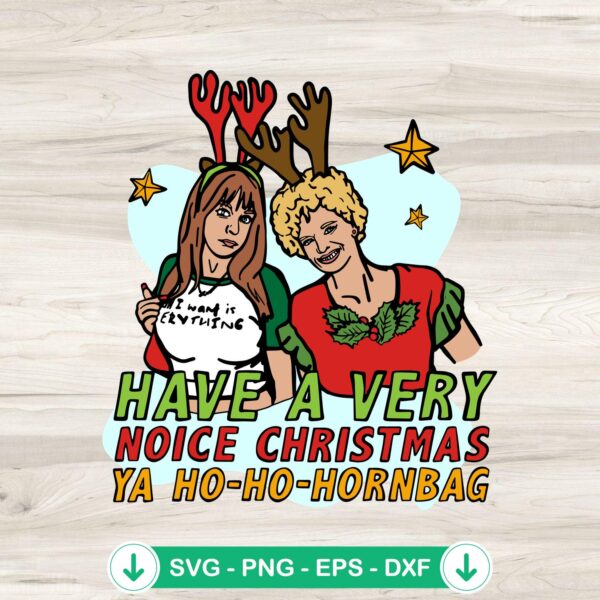Kath And Kim Christmas SVG file for Cricut, holiday cut file