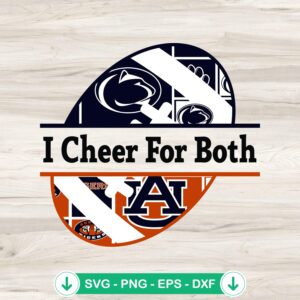 House Divided College Football SVG file for Cricut cutting
