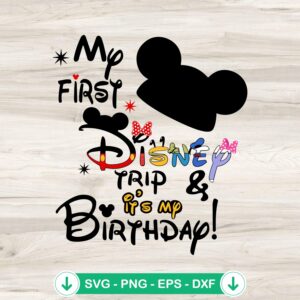 Disney Mickey Birthday SVG file for cutting machines