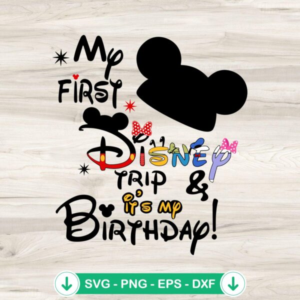 Disney Mickey Birthday SVG file for cutting machines