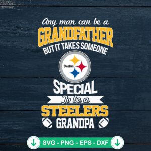 Pittsburgh Steelers Grandpa SVG file, cricut svg cutting file