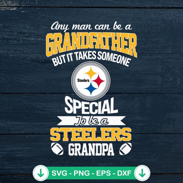 Pittsburgh Steelers Grandpa SVG file, cricut svg cutting file