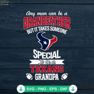 To Be A Houston Texans Grandpa SVG file, cricut svg cutting file