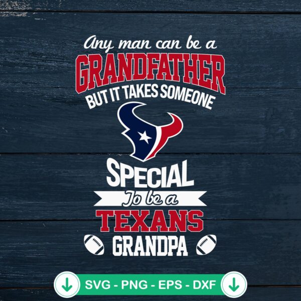 To Be A Houston Texans Grandpa SVG file, cricut svg cutting file