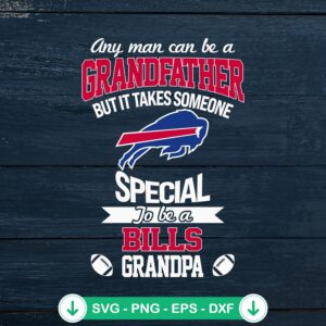 Buffalo Bills grandpa SVG file for Cricut cutting machine