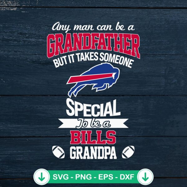 Buffalo Bills grandpa SVG file for Cricut cutting machine