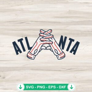 Atlanta Gloves Together SVG file for Cricut cutting machine