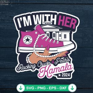 I’m With Her Rocking SVG file for Cricut and cutting machines