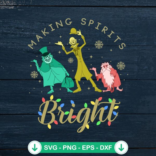 Making Spirits Bright Christmas svg file for Cricut cutting machine