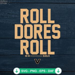 Roll Dores Roll SVG file for Vanderbilt Commodores Football
