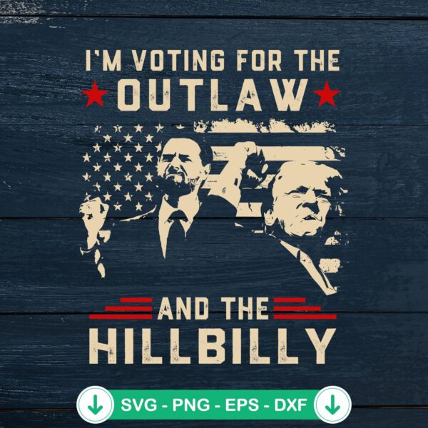 Outlaw Hillbilly SVG file for Cricut, cut file