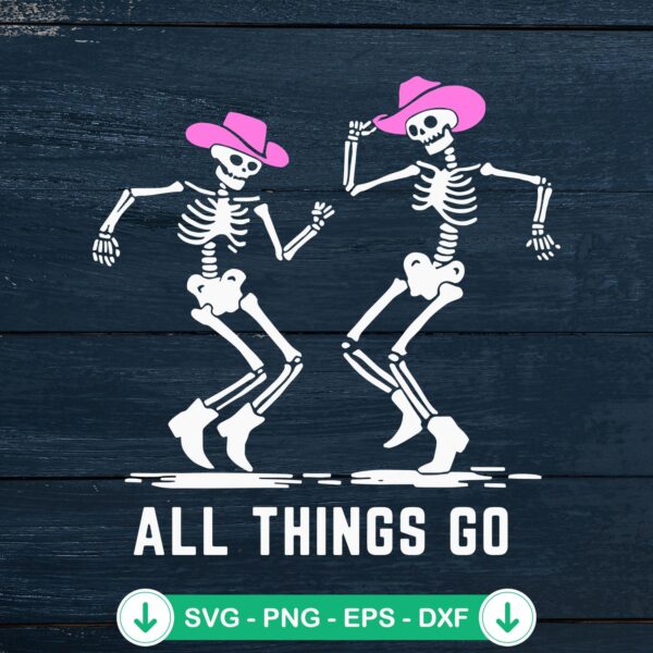 Halloween Skeleton Cowboy SVG file for cutting machine