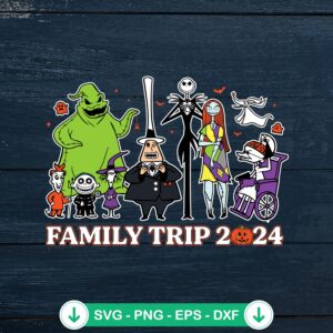 Family Trip 2024 Halloween SVG file for Cricut SVG cutting