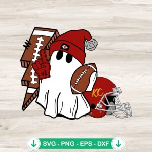 Kansas City Football Ghost SVG file for Cricut and cutting machine
