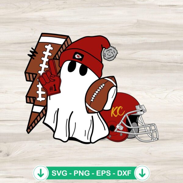 Kansas City Football Ghost SVG file for Cricut and cutting machine